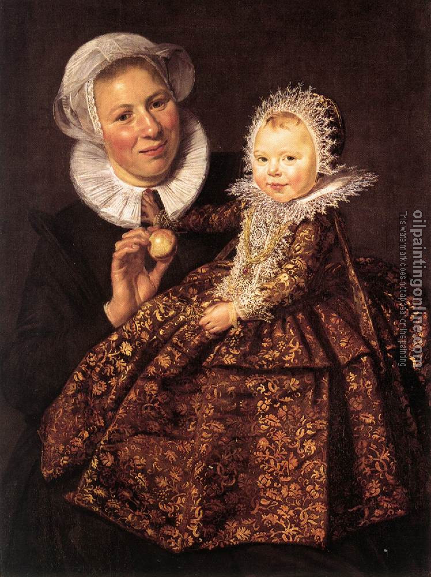 Hals, Frans - Catharina Hooft with her Nurse